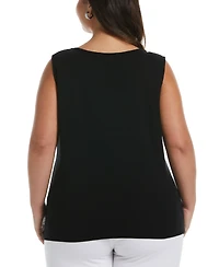 Rafaella Plus Crew Neck Tank Top
