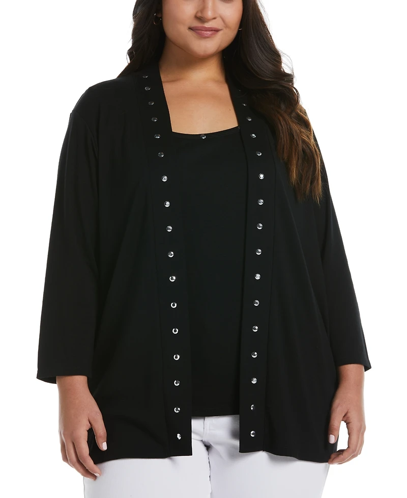 Rafaella Plus Crew Neck Tank Top