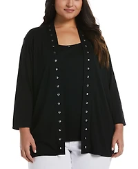 Rafaella Plus Crew Neck Tank Top