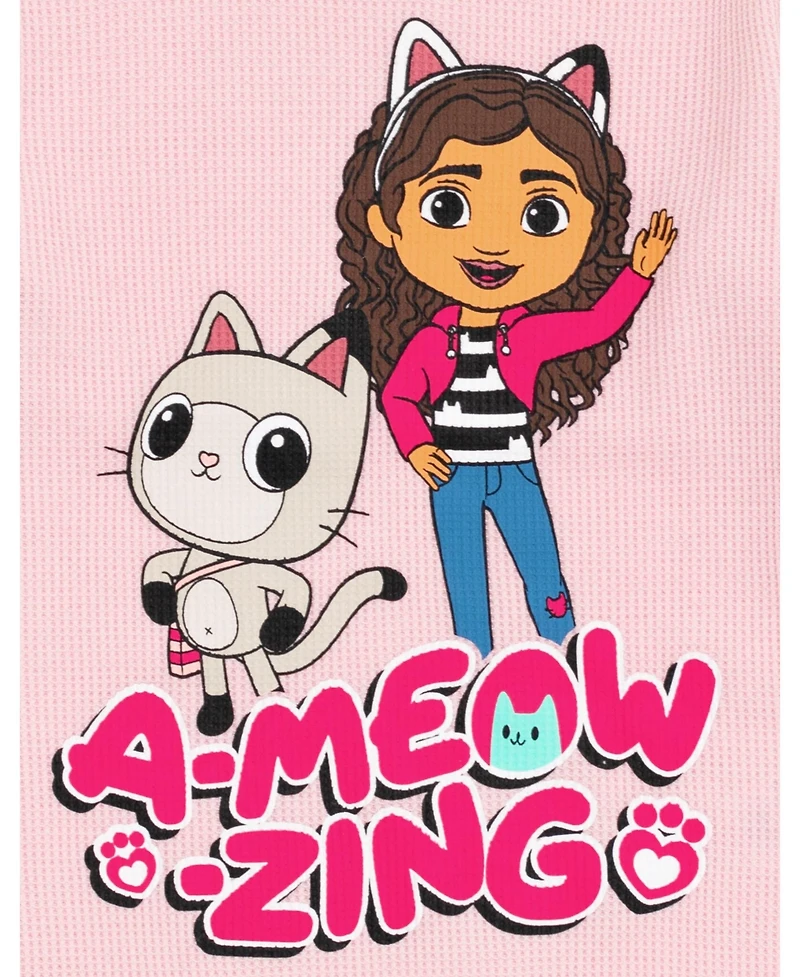 Gabby's Dollhouse Little Girls Dreamworks Gabbys Thermal T-Shirt Pants