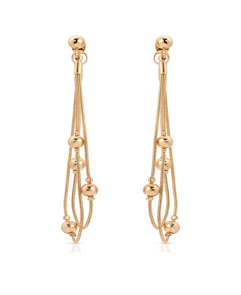 Ettika Bubble Snake Chain Earrings