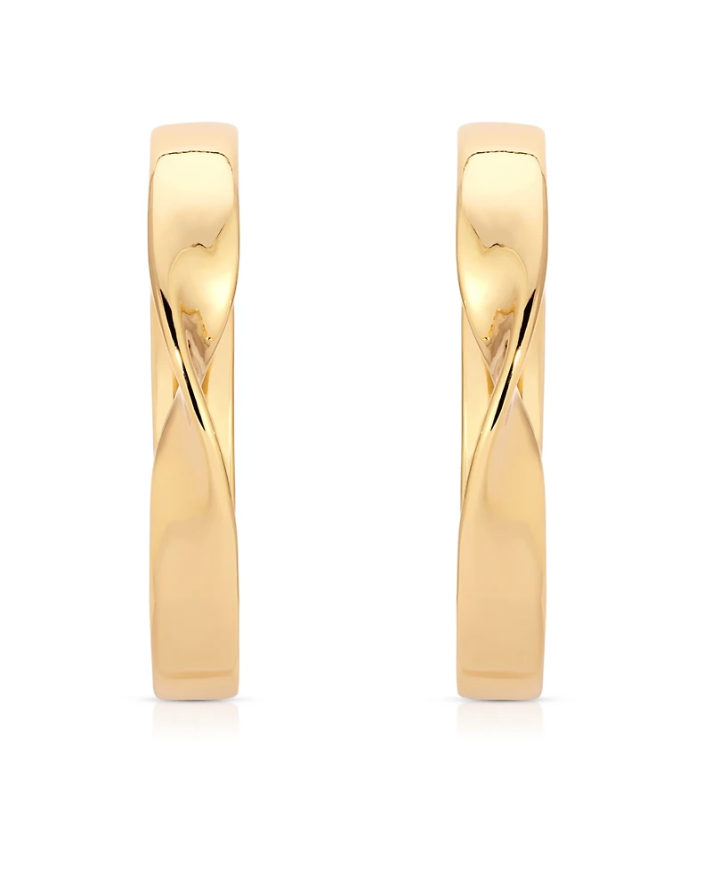 Ettika Heirloom Twist Medium Hoops Earrings