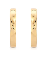 Ettika Heirloom Twist Medium Hoops Earrings