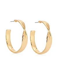 Ettika Heirloom Twist Medium Hoops Earrings