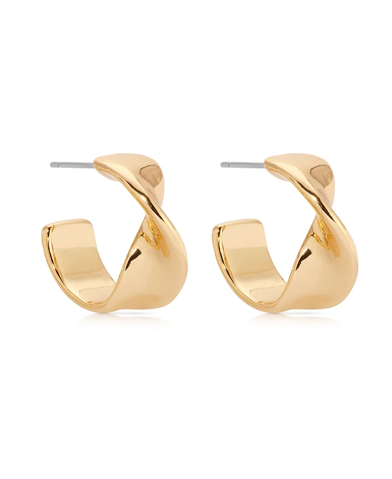 Ettika Heirloom Twist Small Hoops Earrings
