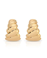 Ettika Twist of Fate Hoops Earrings