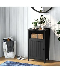Slickblue Bathroom Freestanding Floor Storage Cabinet with Adjustable Shelf