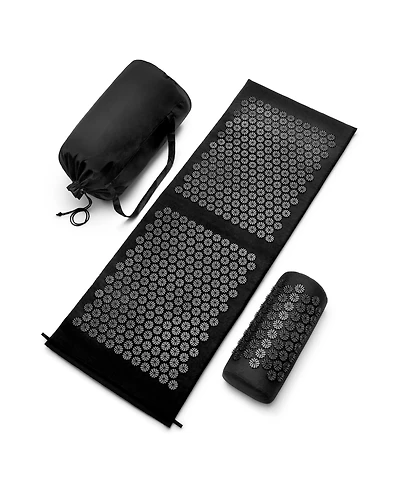 Sorbus 51 Inch Acupressure Mat, Pillow & Carry Bag