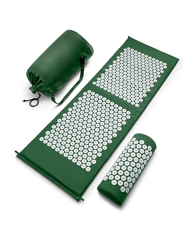 Sorbus 51 Inch Acupressure Mat, Pillow & Carry Bag