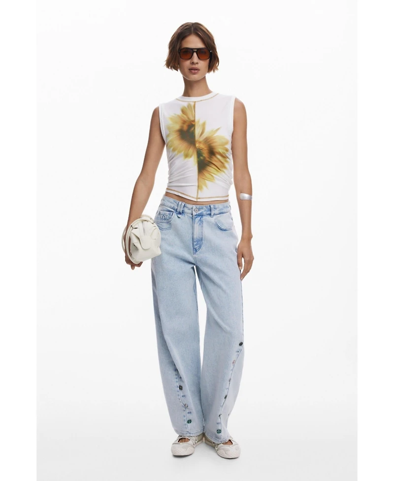 Desigual Women's Sunflower Lyocell T-shirt