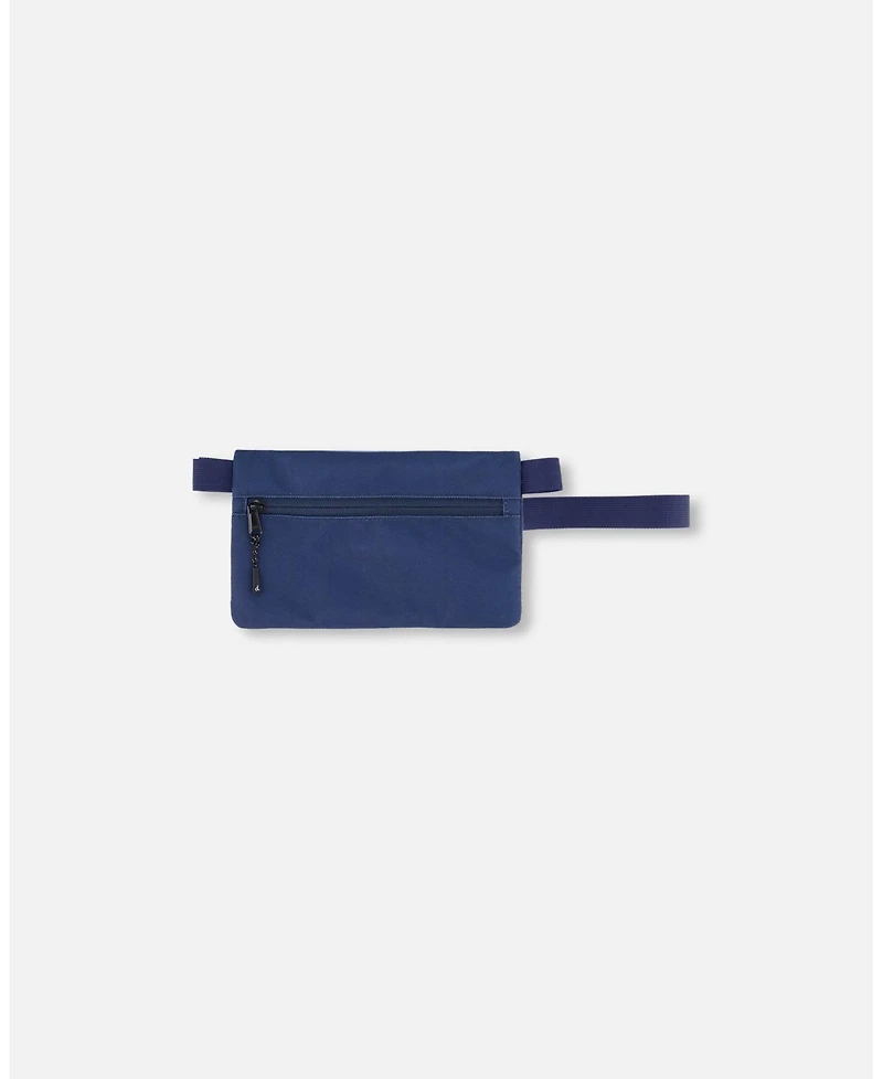 Deux par Deux Boy Double Pencil Case Blue and Beige Gradient - Toddler|Child