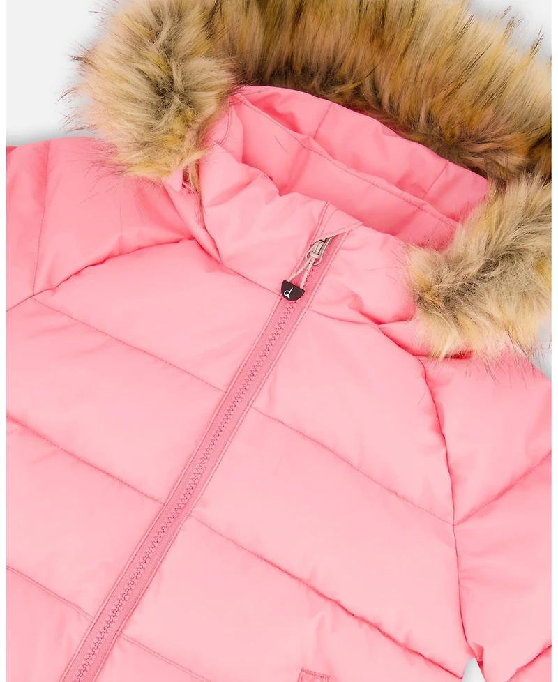 Deux par Big Girls Puffy Winter Jacket Pink