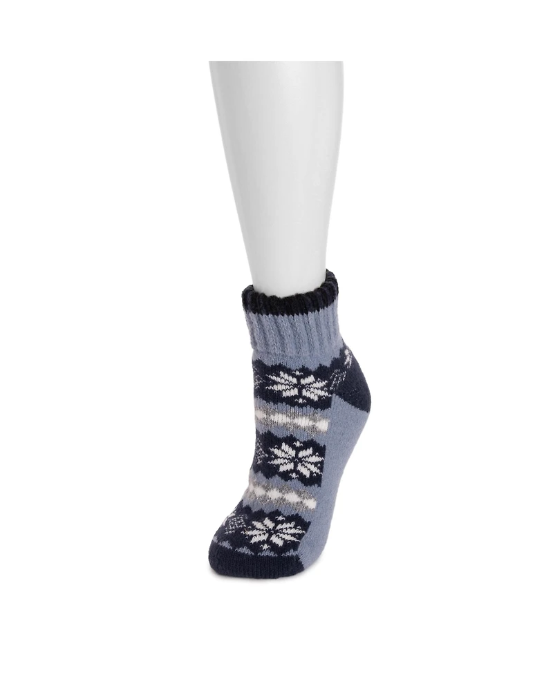 Muk Luks Tall Heat Retainer Mini Crew Sock