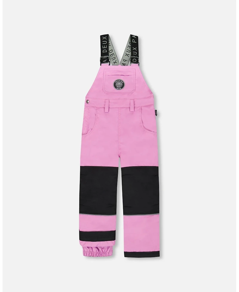 Deux par Girl Solid Play Overall Snow Bib Purple - Toddler|Child