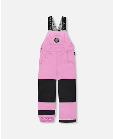 Deux par Girl Solid Play Overall Snow Bib Purple - Toddler|Child