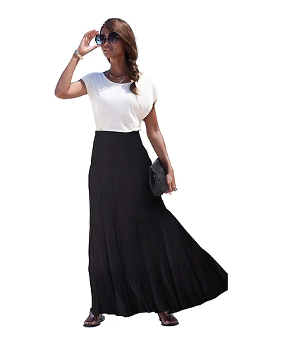 Lascana Women's Convertible Tiered Dress