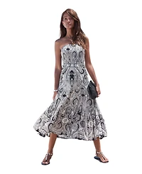 Lascana Women's Convertible Tiered Dress