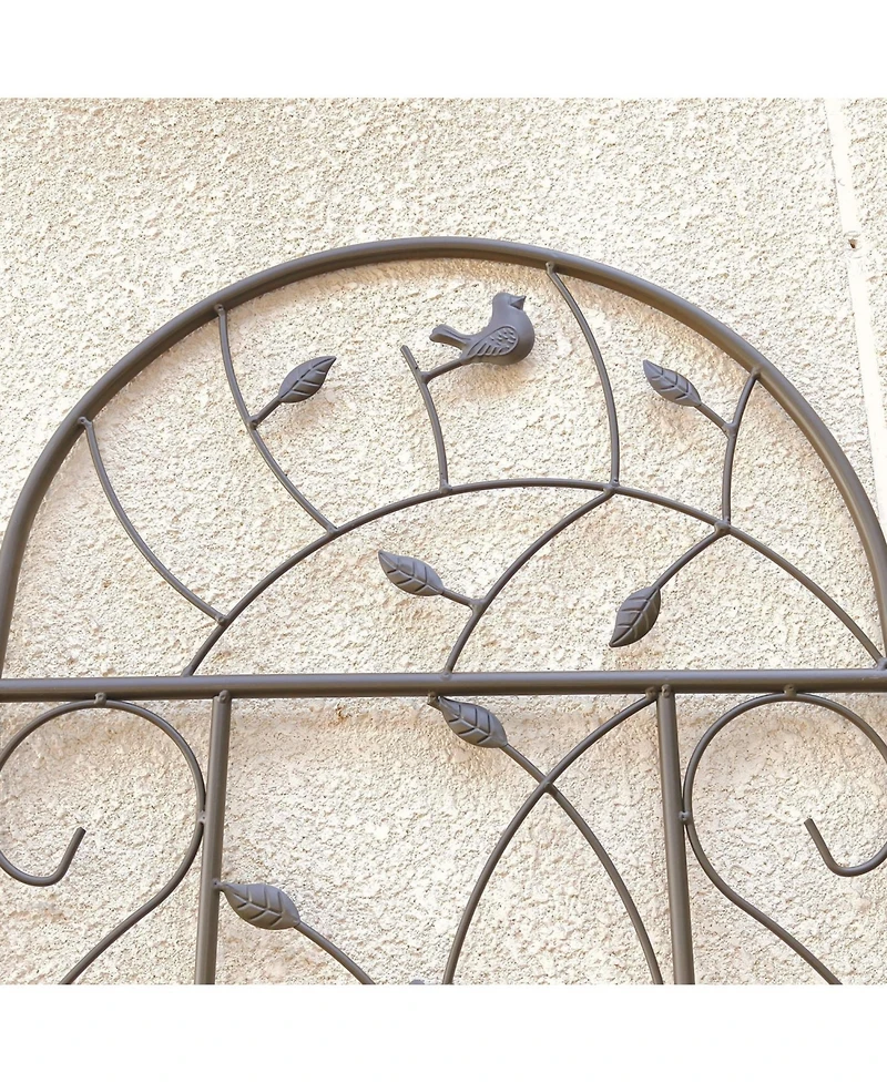 Streamdale Furniture Metal Garden Trellis 86.7" Climbing Plant Support (4 Pack)