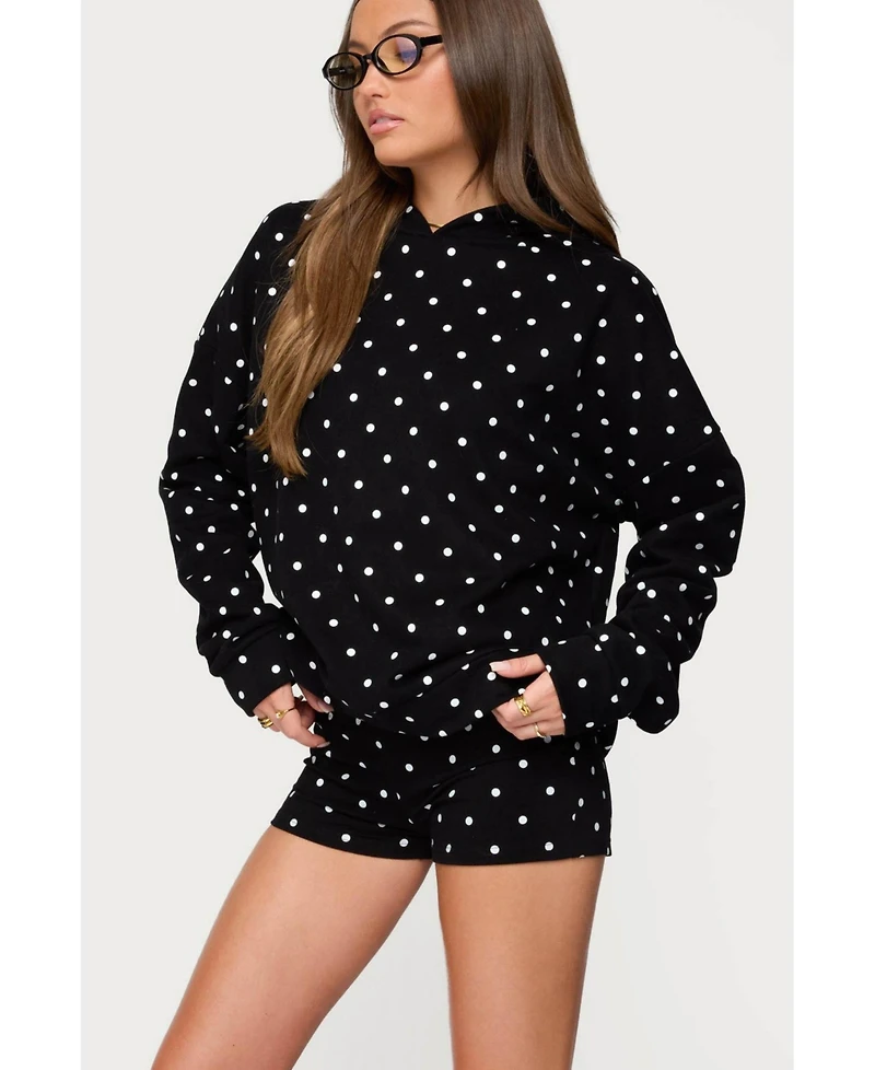 Edikted Women's Chelsie Polka Dot Hoodie