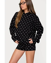 Edikted Women's Chelsie Polka Dot Hoodie