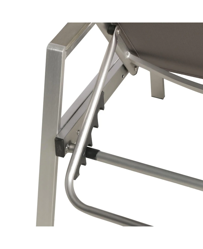 Streamdale Furniture Outdoor Chaise Lounge Set - Aluminum Frame Adjustable