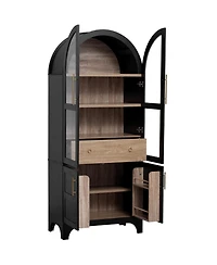 Streamdale Furniture 71" Arched Kitchen Pantry Cabinet