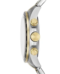 Fossil Men's Autocross Multifunction Two-Tone Stainless Steel Watch, 42mm