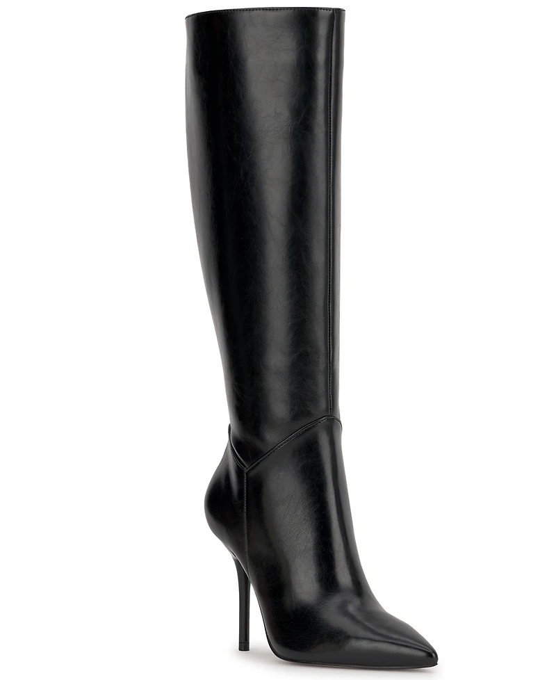 Jessica Simpson Women's Lovienn Stiletto Knee-High Wide-Calf Dress Boots