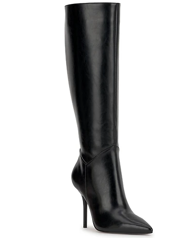 Jessica Simpson Women's Lovienn Stiletto Knee-High Wide-Calf Dress Boots