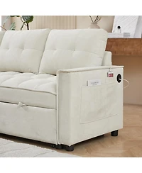 Streamdale Furniture Mh 78.75" Reclining Pull-Out Sectional Sofa