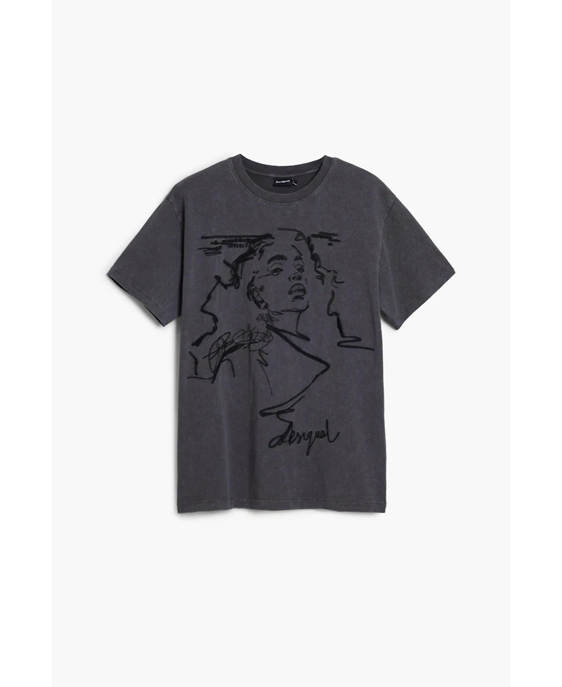 Desigual Women's Expensive embossed T-shirt
