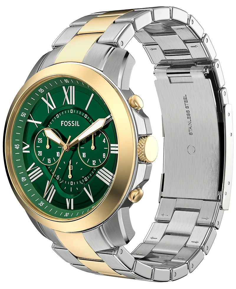 Fossil Men's Grant Chronograph Two-Tone Stainless Steel Watch