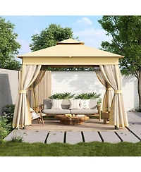 Streamdale Furniture 10x10 Outdoor Gazebo Tent with Netting