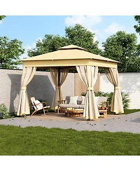 Streamdale Furniture 10x10 Outdoor Gazebo Tent with Netting