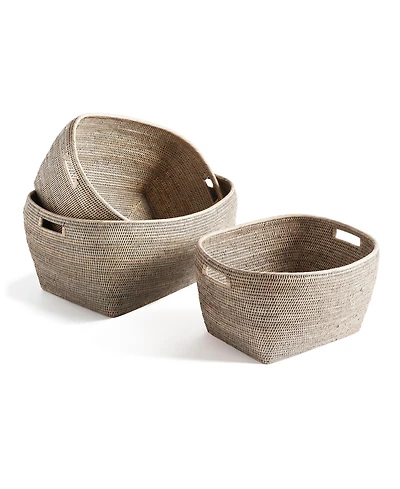 Napa Home & Garden Burma Rattan Family Decorative Baskets Set of 3