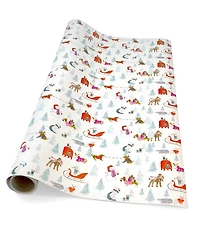 Punch Studio Snowy Day Dogs Holiday Gift Wrap, 30" x 120"