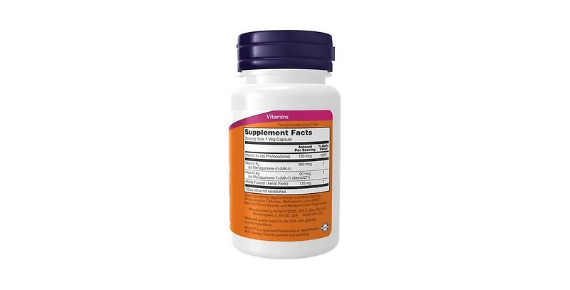 Now Foods Mk-7 Plus With K1 And Mk-4 ,90 Veg Capsules