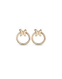 UNOde50 Metal Alloy Butterfly Hoop Earrings