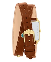 Fossil Women's Raquel Three-Hand Date Brown Croco Leather Watch, 23mm