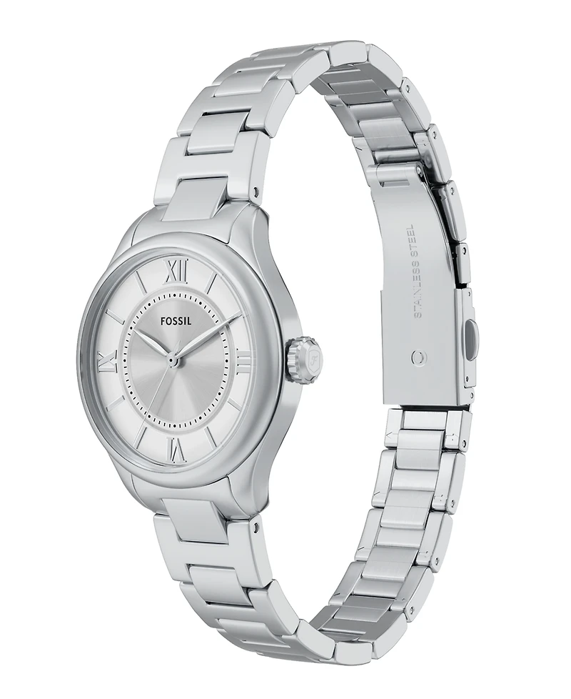 Fossil Women's Gilmore Three-Hand Stainless Steel Watch, 28mm