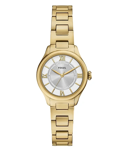 Fossil Women's Gilmore Three-Hand Gold-Tone Stainless Steel Watch, 28mm