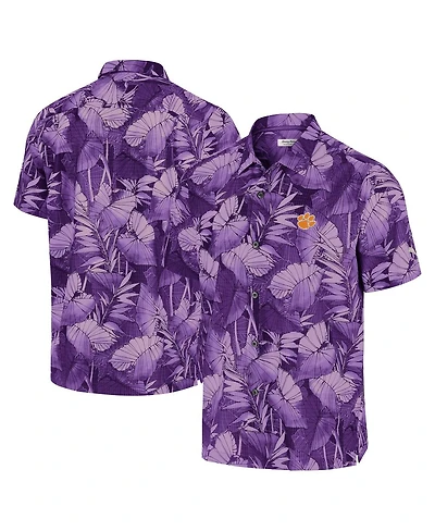 Tommy Bahama Men's Purple Clemson Tigers Coast Nuevo Fronds Button-Up Shirt