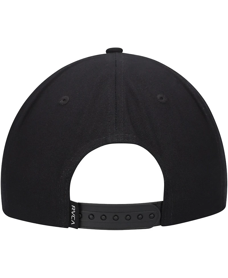 Rvca Men's Black Palm Snapback Hat