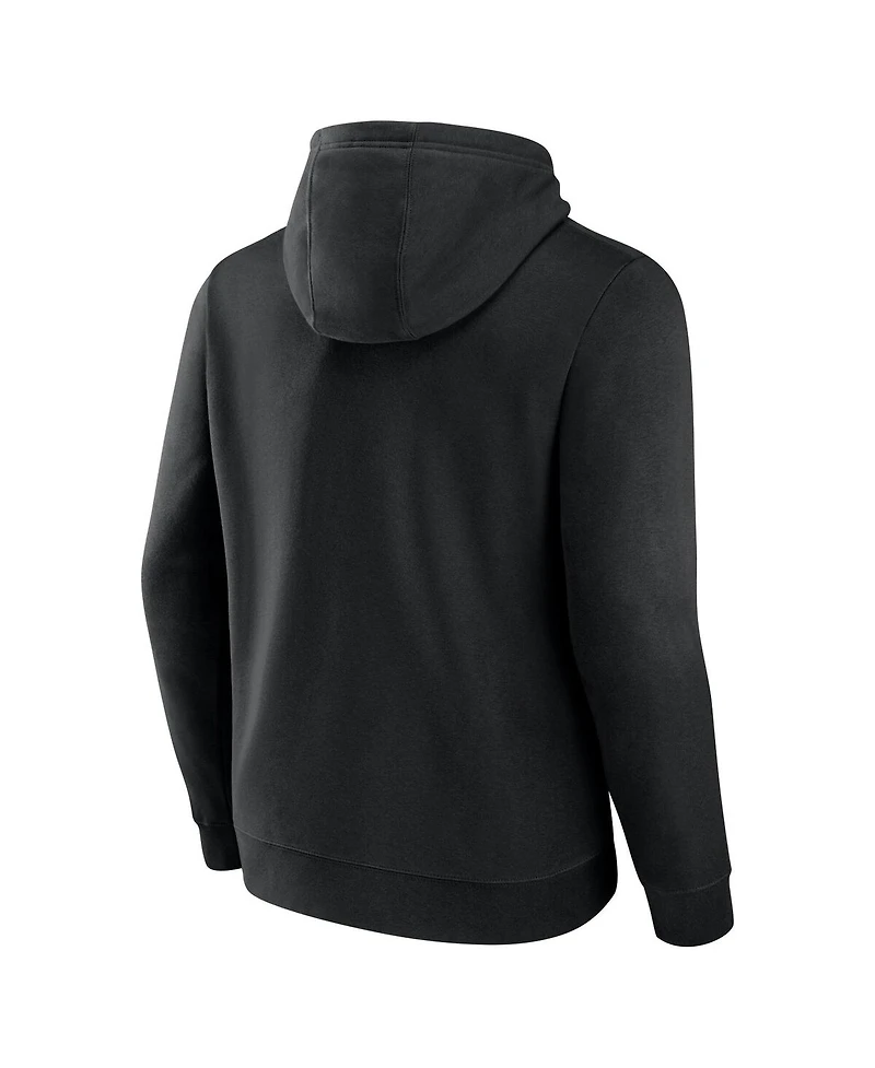 Fanatics Men's Black Pittsburgh Penguins Authentic Pro Core Secondary Fleece Pullover Hoodie