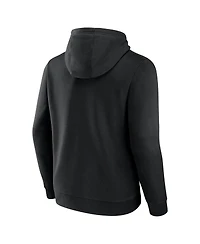 Fanatics Men's Black Pittsburgh Penguins Authentic Pro Core Secondary Fleece Pullover Hoodie