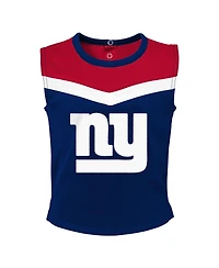 Outerstuff Girls Toddler 2-Piece Royal New York Giants Spirit Cheer Cheerleader Bloomers Set