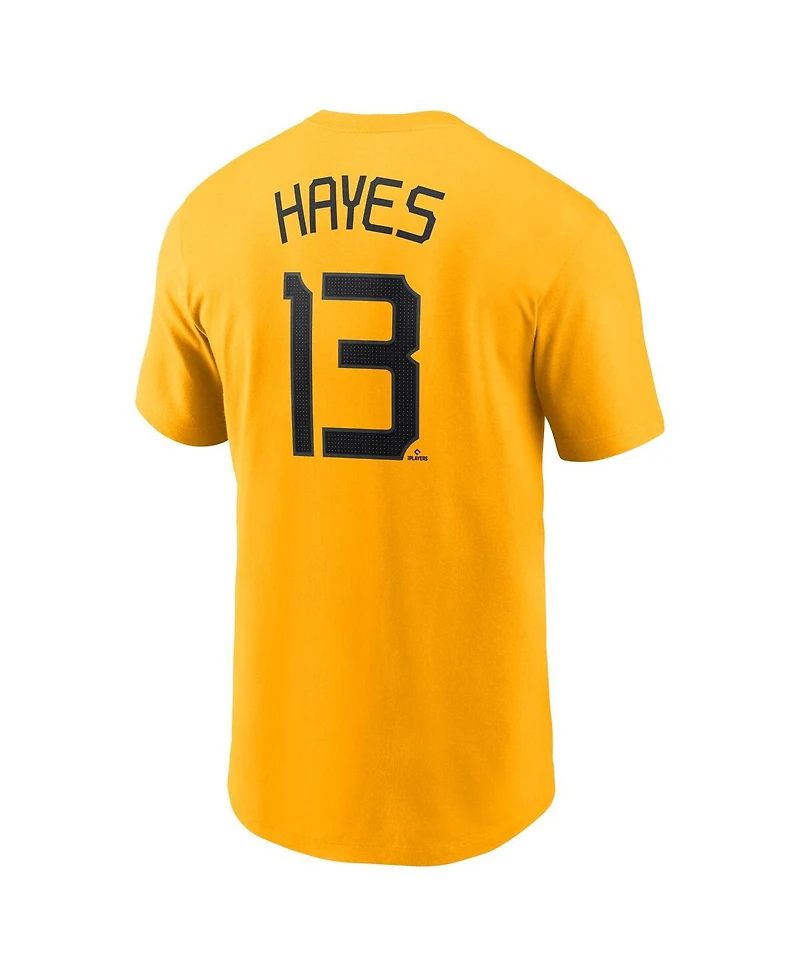 Nike Men's Ke'Bryan Hayes Gold Pittsburgh Pirates Fuse City Connect Name Number T-Shirt