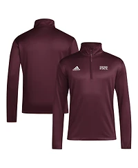 Adidas Men's Maroon Mississippi State Bulldogs 2024 Coaches Sideline Quarter-Zip Sweatshirt