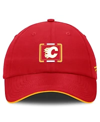 Fanatics Men's Red/Gold Calgary Flames Authentic Pro Ripstop Adjustable Hat