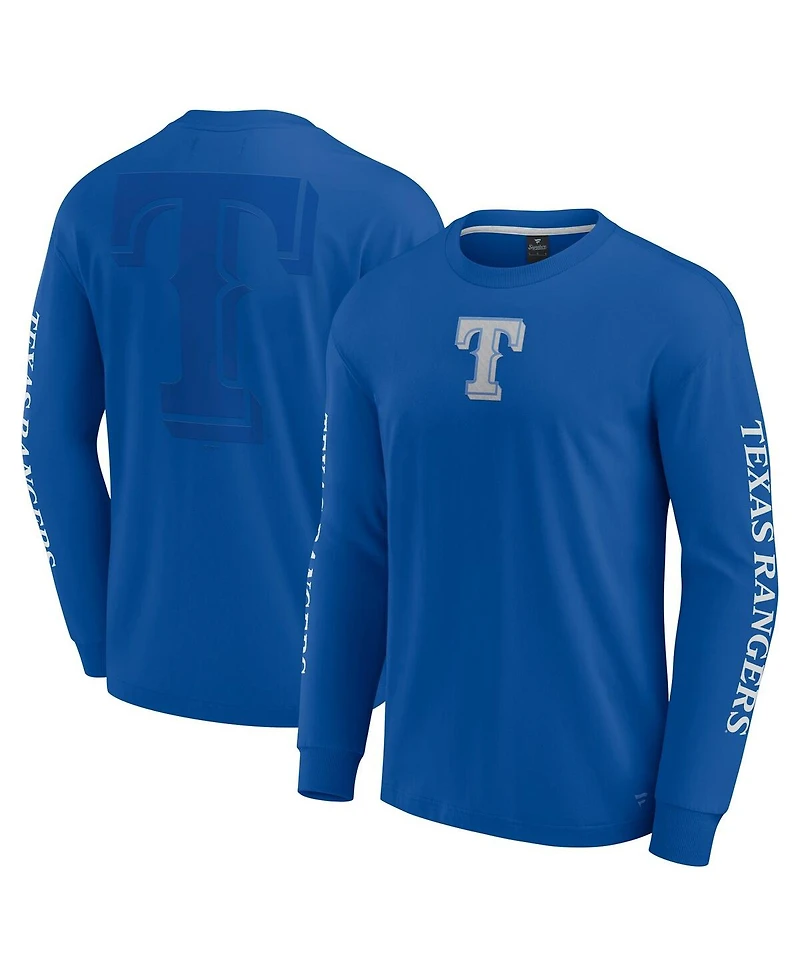 Fanatics Men's Royal Texas Rangers Elements Strive Long Sleeve T-Shirt